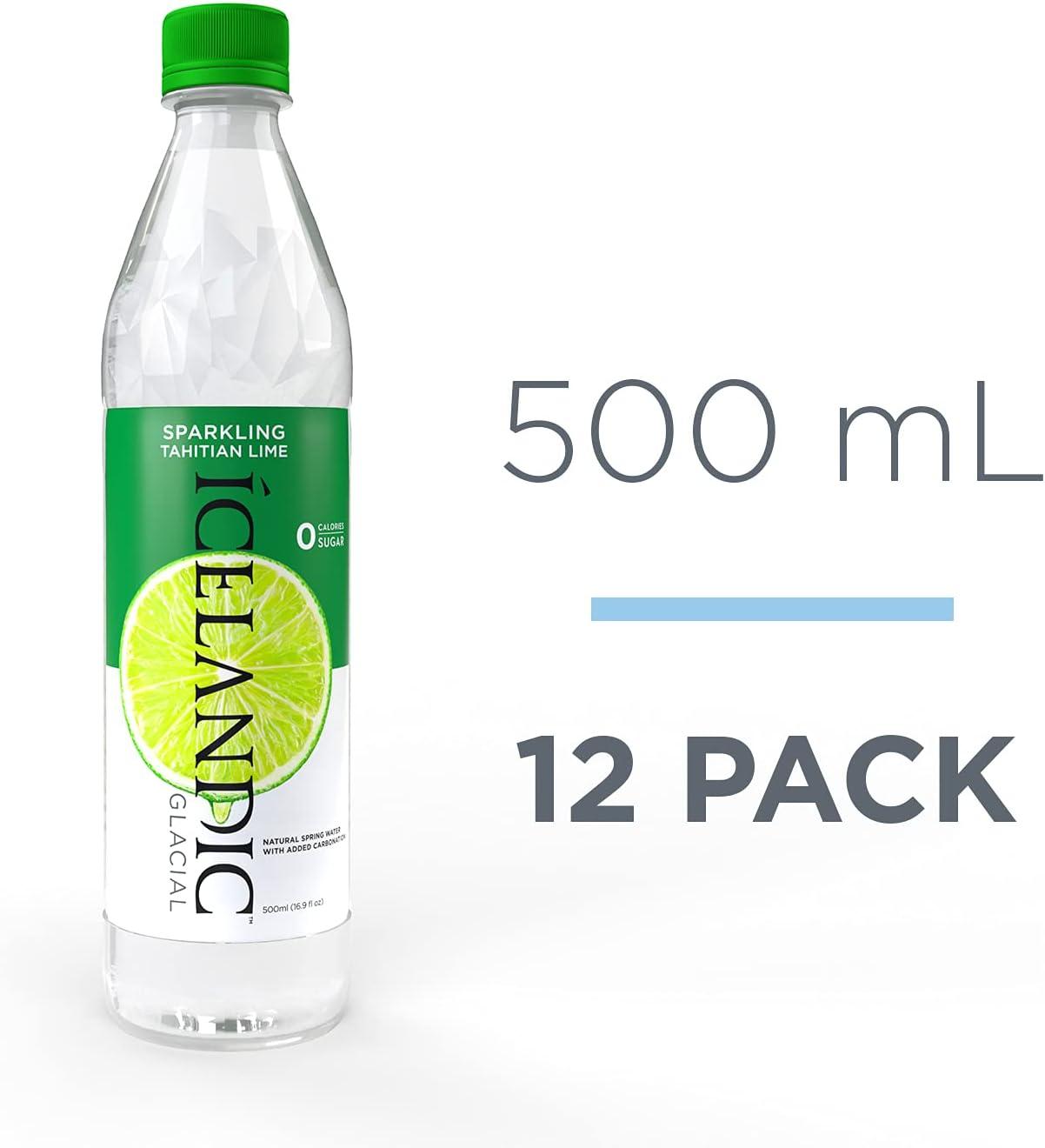 imageIcelandic Glacial Natural Spring Lot de 12 bouteilles deau alcaline 1 lTahitian Lime