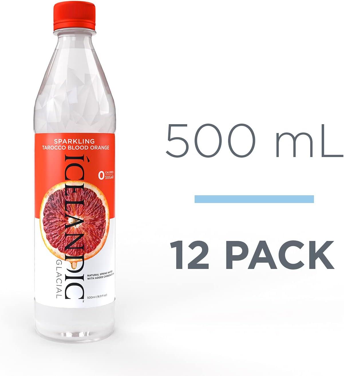 imageIcelandic Glacial Natural Spring Lot de 12 bouteilles deau alcaline 1 lTarocco Blood Orange