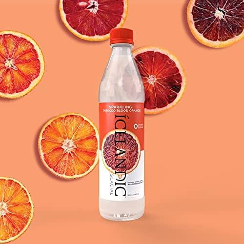 imageIcelandic Glacial Natural Spring Lot de 12 bouteilles deau alcaline 1 lTarocco Blood Orange