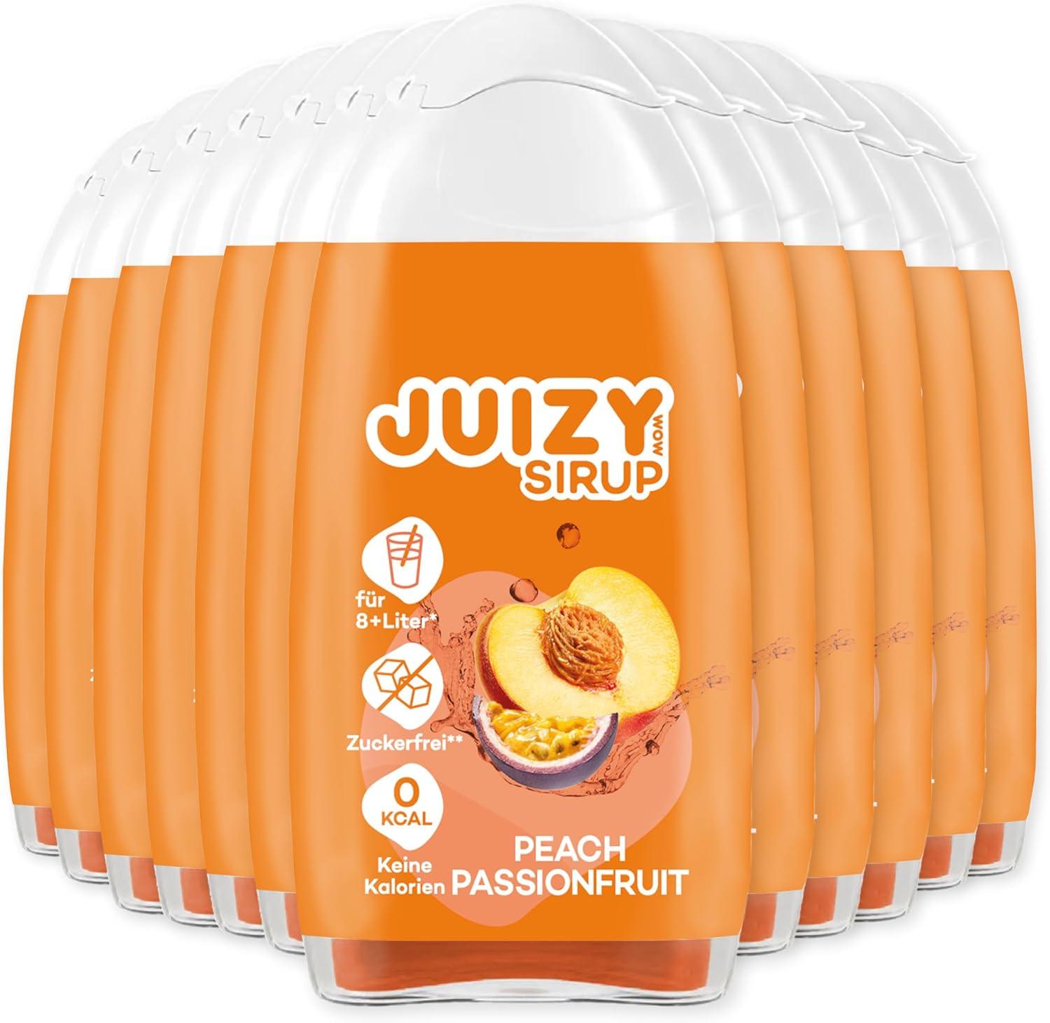 imageJUIZY WOW Sirop sans sucre 3 x 65ml Pink Grapefruit Jusqu 36L Sirop naturel pour boissons Zero Calories Vegan Bundle de 3 Boisson concentre prte lemploi More Juice Less CaloriesPeach Passionfruit