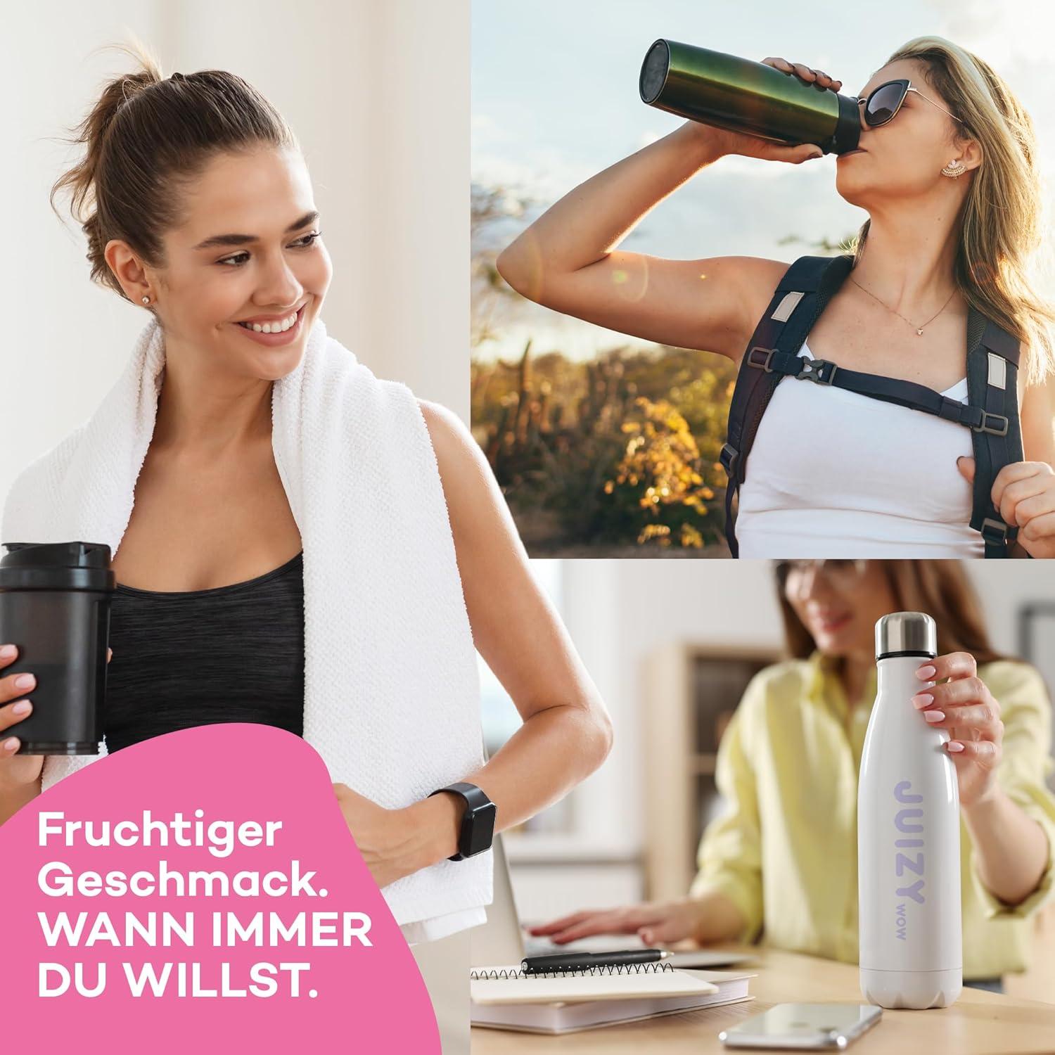 imageJUIZY WOW Sirop sans sucre 3 x 65ml Pink Grapefruit Jusqu 36L Sirop naturel pour boissons Zero Calories Vegan Bundle de 3 Boisson concentre prte lemploi More Juice Less CaloriesPink Grapefruit