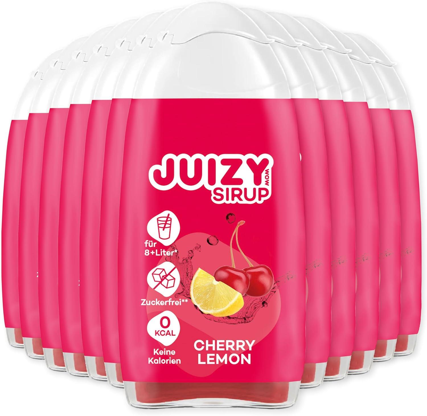 imageJUIZY WOW Sirop sans sucre 3 x 65ml Pink Grapefruit Jusqu 36L Sirop naturel pour boissons Zero Calories Vegan Bundle de 3 Boisson concentre prte lemploi More Juice Less CaloriesCherry Lemon