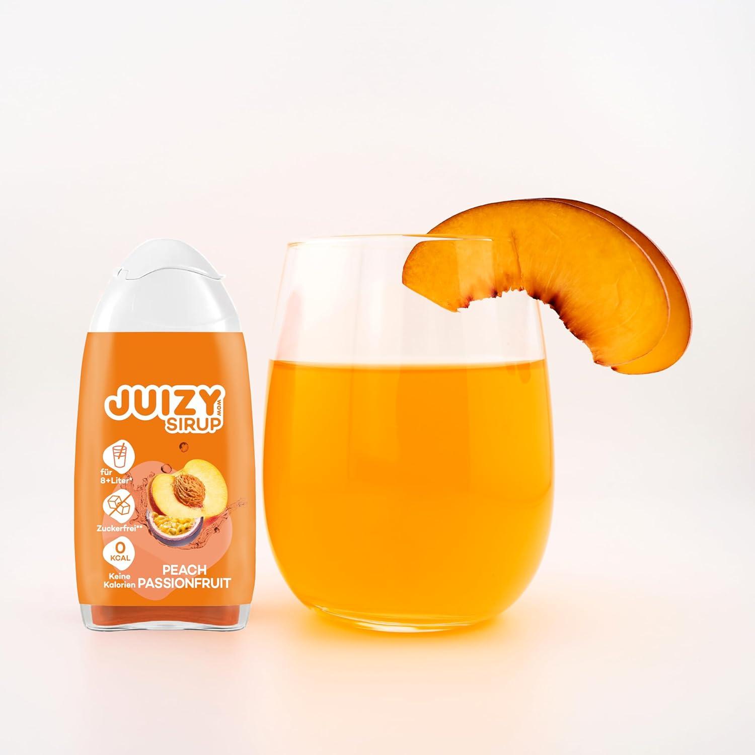 imageJUIZY WOW Sirop sans sucre 3 x 65ml Pink Grapefruit Jusqu 36L Sirop naturel pour boissons Zero Calories Vegan Bundle de 3 Boisson concentre prte lemploi More Juice Less CaloriesPeach Passionfruit