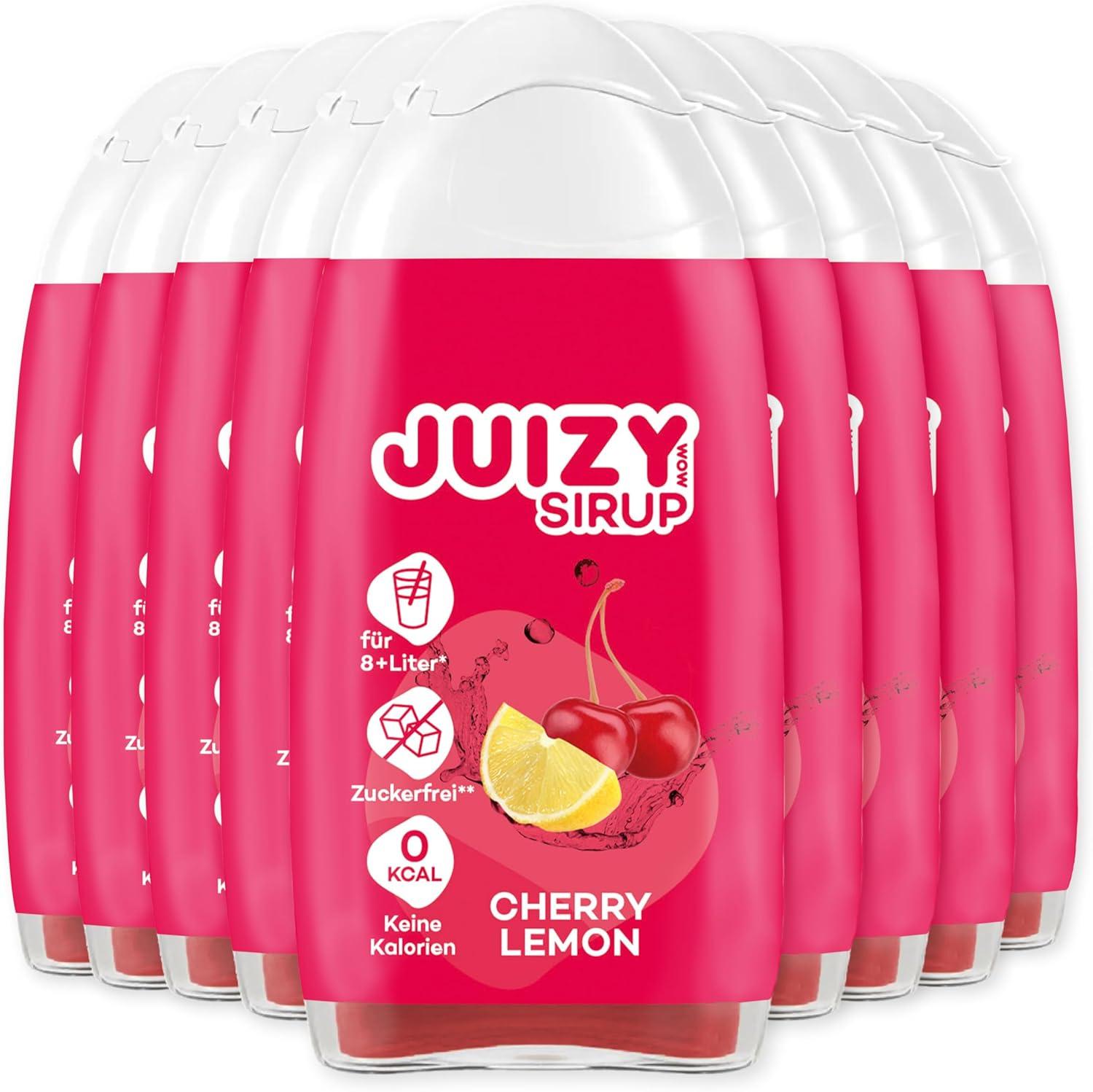 imageJUIZY WOW Sirop sans sucre 3 x 65ml Pink Grapefruit Jusqu 36L Sirop naturel pour boissons Zero Calories Vegan Bundle de 3 Boisson concentre prte lemploi More Juice Less CaloriesCherry Lemon