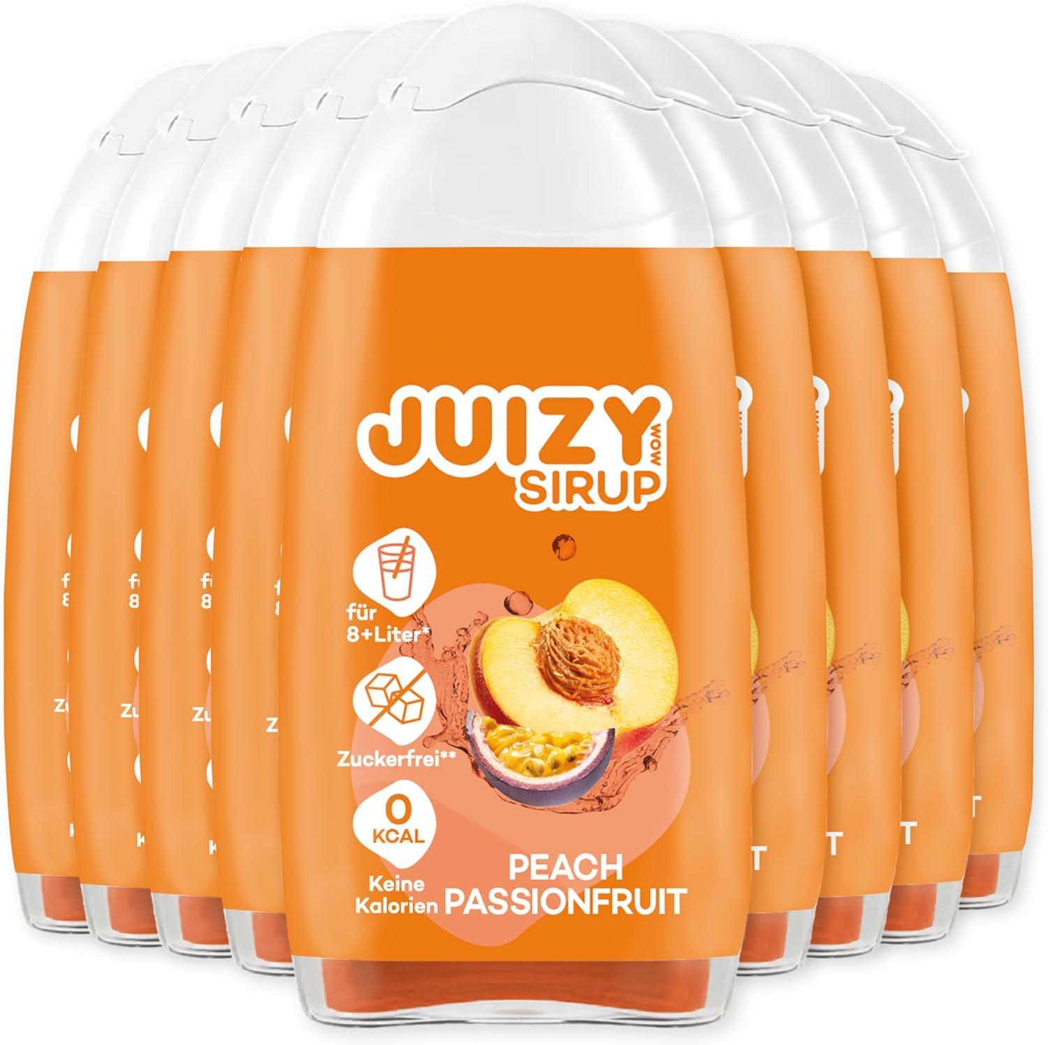 imageJUIZY WOW Sirop sans sucre 3 x 65ml Pink Grapefruit Jusqu 36L Sirop naturel pour boissons Zero Calories Vegan Bundle de 3 Boisson concentre prte lemploi More Juice Less CaloriesPeach Passionfruit