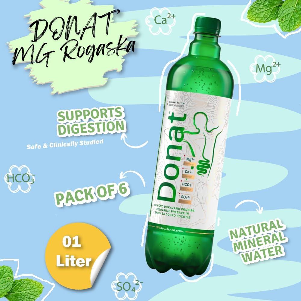 imageRogaska Donat Mg Mineralwasser inkl Pfand 1 Litre Flasch 6 Pack