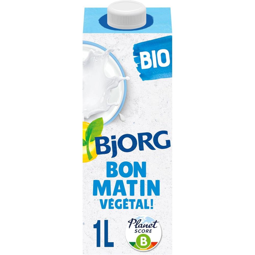 imageBjorg Boisson Oui Au Vgtal Bio Riz Coco Boire et Cuisiner Sans sucres Ajouts Pauvre en Matires Grasses 1L Lot de 2Riz Coco