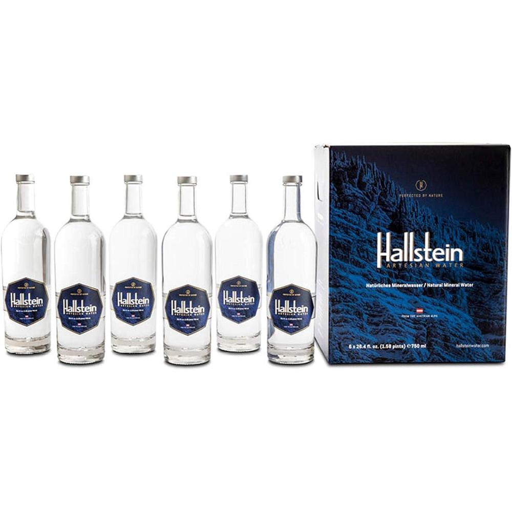 imageHallstein Artesian Natural Lot de 6 bouteilles deau calme alcaline non scintillante 750 ml