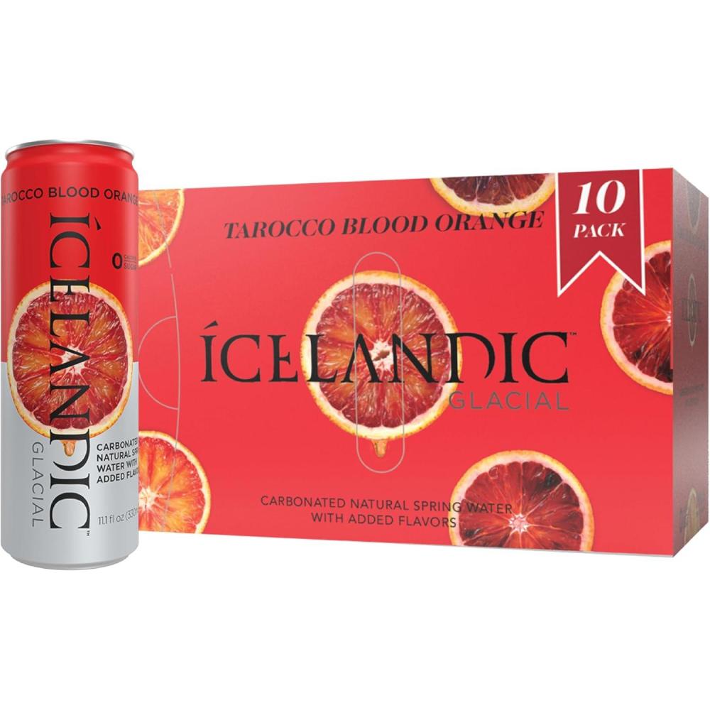 imageIcelandic Glacial Natural Spring Lot de 12 bouteilles deau alcaline 1 lTarocco Blood Orange