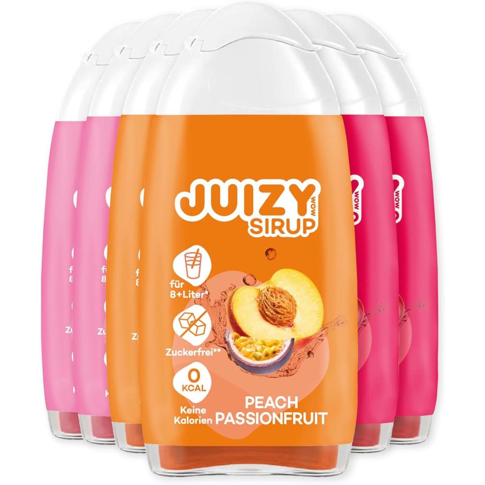imageJUIZY WOW Sirop sans sucre 3 x 65ml Pink Grapefruit Jusqu 36L Sirop naturel pour boissons Zero Calories Vegan Bundle de 3 Boisson concentre prte lemploi More Juice Less CaloriesMixed