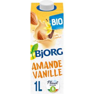 Bjorg Boisson Oui Au Végétal Bio – Riz Coco – À Boire et à Cuisiner – Sans sucres Ajoutés – Pauvre en Matières Grasses – 1L (Lot de 2)(Amande Vanille)
