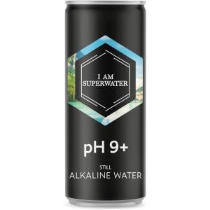 Eau alcaline pH 9+ (basique) – 500 ml 36 bouteilles I am Superwater (3 x 12-pack)(330 ml Aluminium can (Pack of 24))