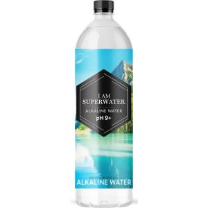 Eau alcaline pH 9+ (basique) – 500 ml 36 bouteilles I am Superwater (3 x 12-pack)(500 ml rPET (36 bouteilles  3 trays))