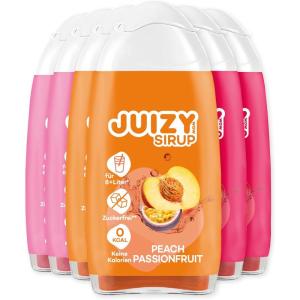 JUIZY WOW Sirop sans sucre | 3 x 65ml Pink Grapefruit – Jusqu&rsquo;à 36L Sirop naturel pour boissons | Zero Calories | Vegan | Bundle de 3 | Boisson concentrée prête à l’emploi | More Juice – Less Calories(Mixed)