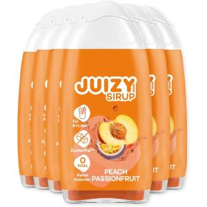 JUIZY WOW Sirop sans sucre | 3 x 65ml Pink Grapefruit – Jusqu&rsquo;à 36L Sirop naturel pour boissons | Zero Calories | Vegan | Bundle de 3 | Boisson concentrée prête à l’emploi | More Juice – Less Calories(Peach Passionfruit)