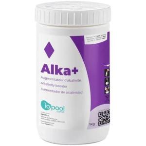 iopool – Poudre Alka+ – Equilibre Alcalinité Eau Piscine ou Spa – Haute Concentration – Appli Dédiée – 1 kg(1 Kg)