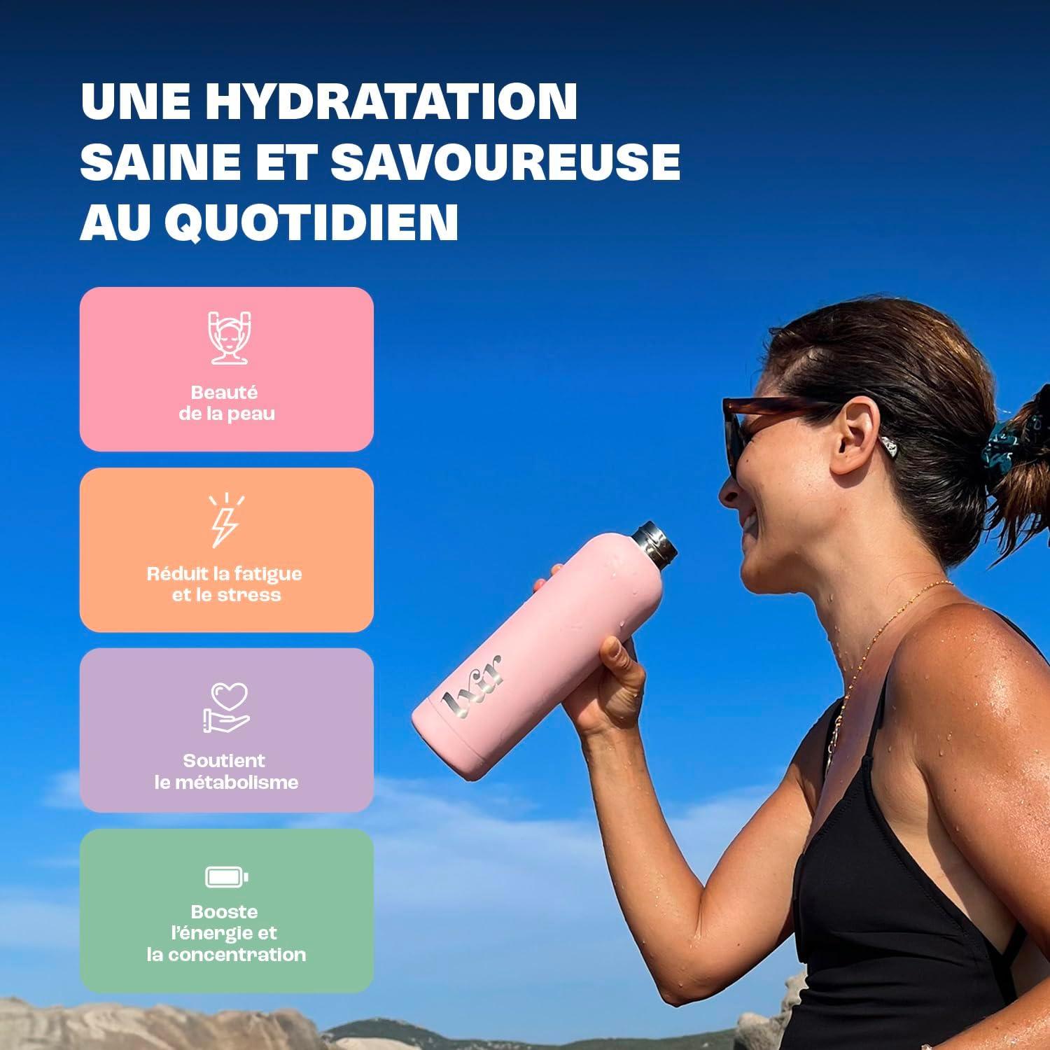 imageLXIR DRINK Infusions Chaudes en pastilles Sans Sucre Boisson multivitamines Riche en vitamines B et en ZINC 6 fois moins de Theine Immunit Stress YuzuVerveineGingembre