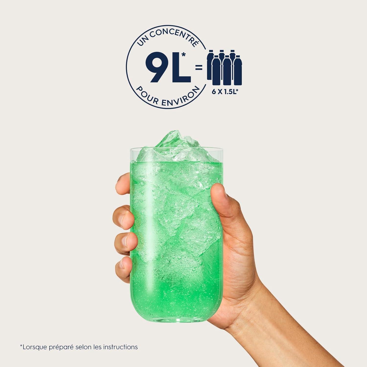 imageSodaStream Concentr Menthe Sans Sucres pour Machine Eau Ptillante et Soda Prparez jusqu 9 Litres de Sirop de Menthe en Quelques Secondes 440ml