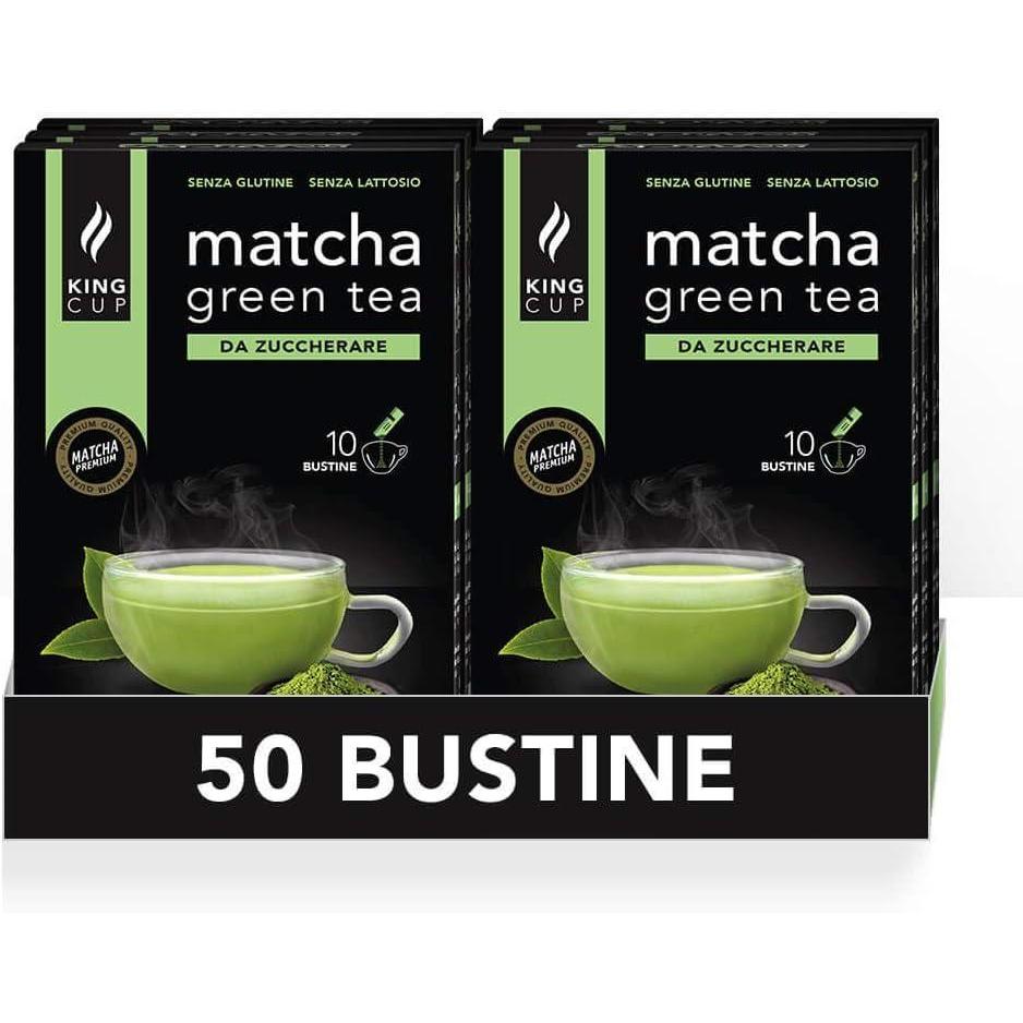 imageKing Cup 1 Paquet de 10 Sachets Solubles de Boisson Gingembre et Citron Sans Sucre 10 Stick de 6 gr Got Gingembre et Citron Ajouter 60 Ml dEau Chaude Sans Gluten Sans LactoseTH MATCHA