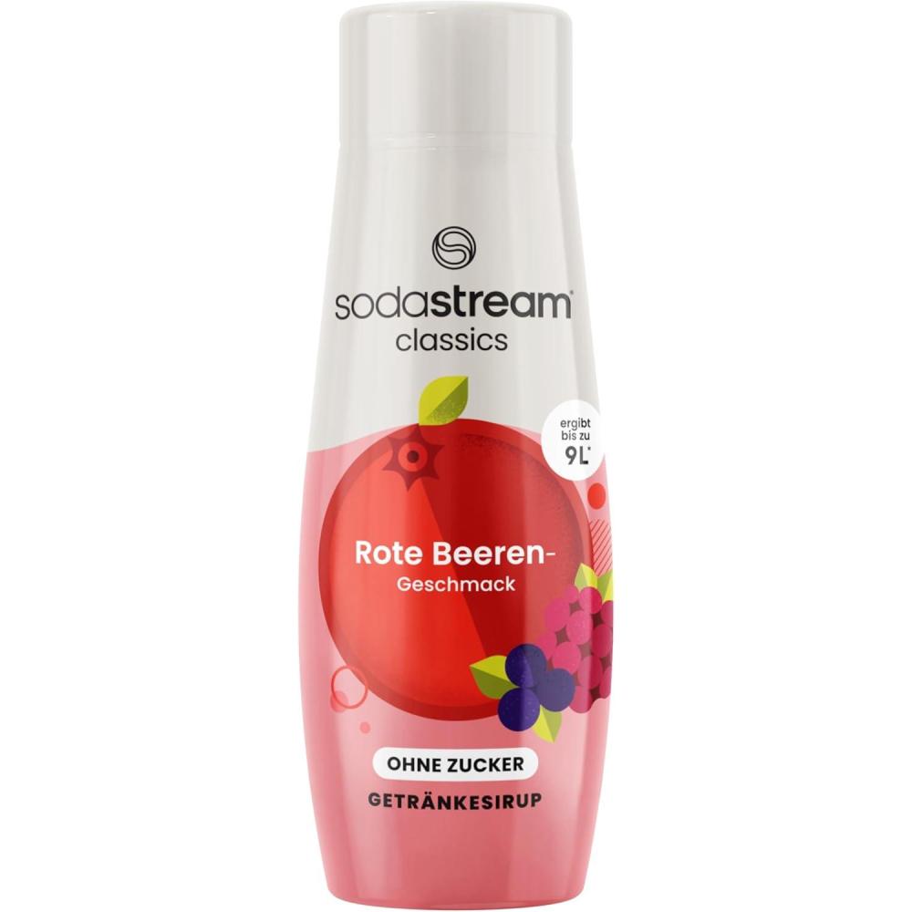 imageSodaStream Concentr Grenadine Sans Sucres pour Machine Eau Ptillante et Soda Prparez jusqu 9 Litres de Grenadine en Quelques Secondes 440ml