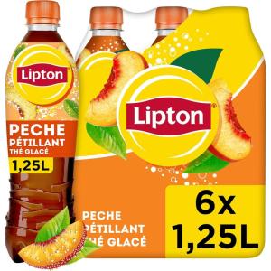 Lipton Ice Tea Pêche Pétillant Canette 6 x 33 Cl Pack(Pétillant Pêche)