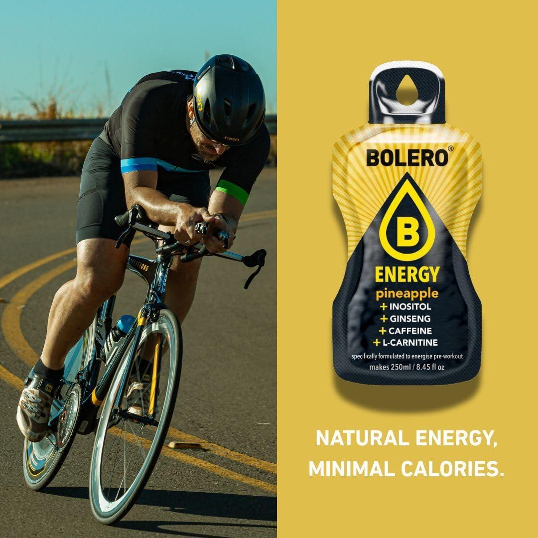 imageBolero Energy 7 g x 12 sachets Boisson en poudre sans sucre Vgan ampamp sans gluten Pour un mode de vie actif 12x7g Power PunchAnanas