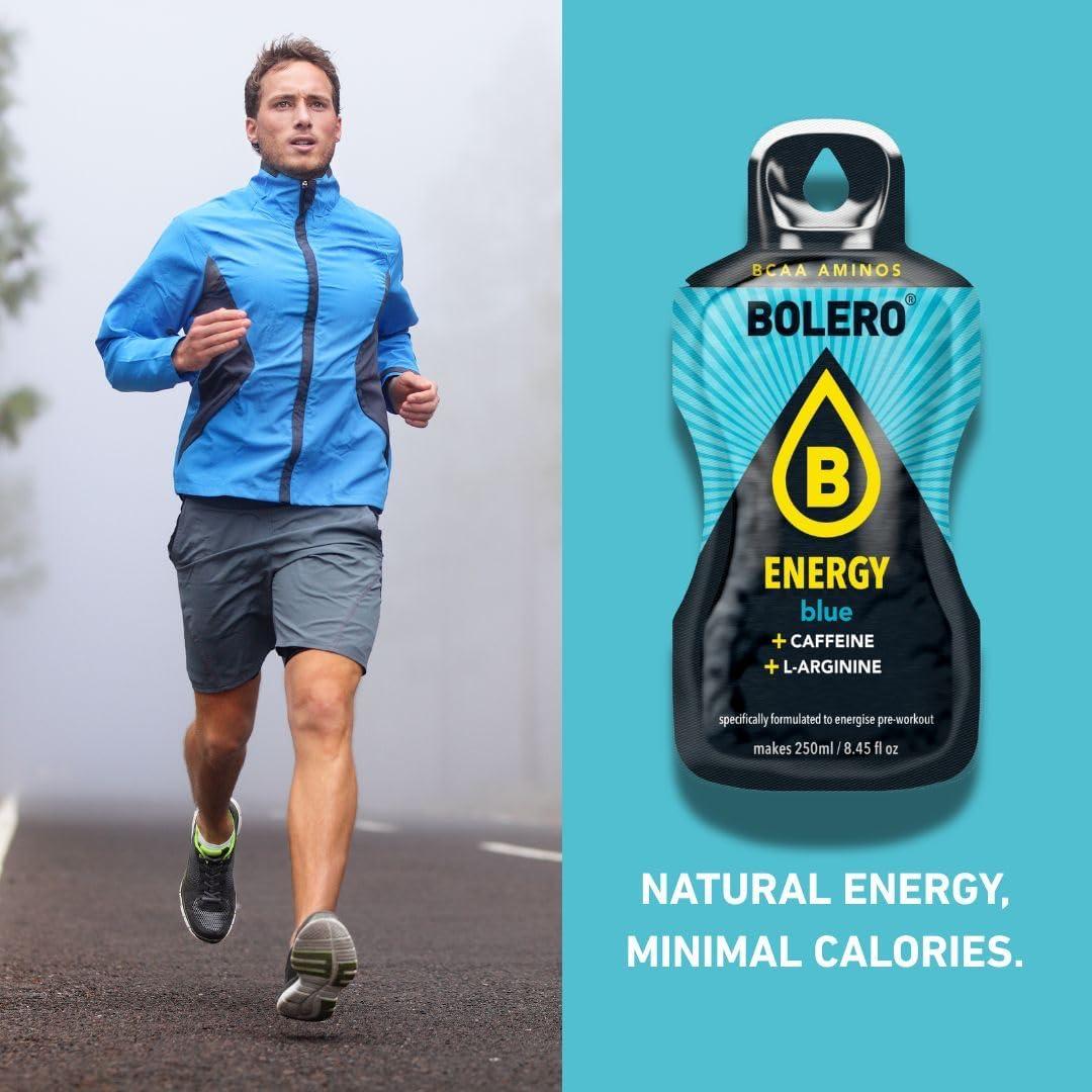 imageBolero Energy 7 g x 12 sachets Boisson en poudre sans sucre Vgan ampamp sans gluten Pour un mode de vie actif 12x7g Power PunchBleu