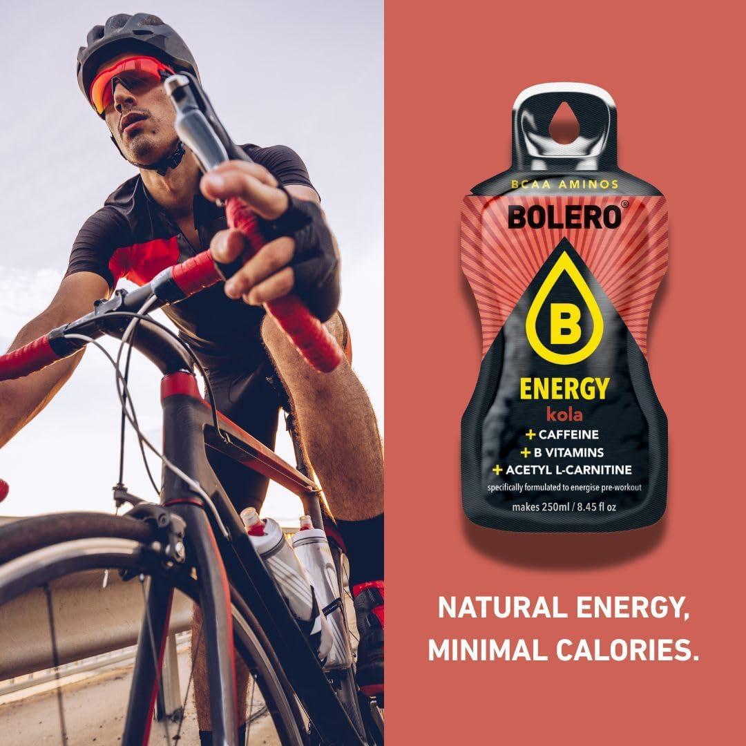 imageBolero Energy 7 g x 12 sachets Boisson en poudre sans sucre Vgan ampamp sans gluten Pour un mode de vie actif 12x7g Power PunchCola