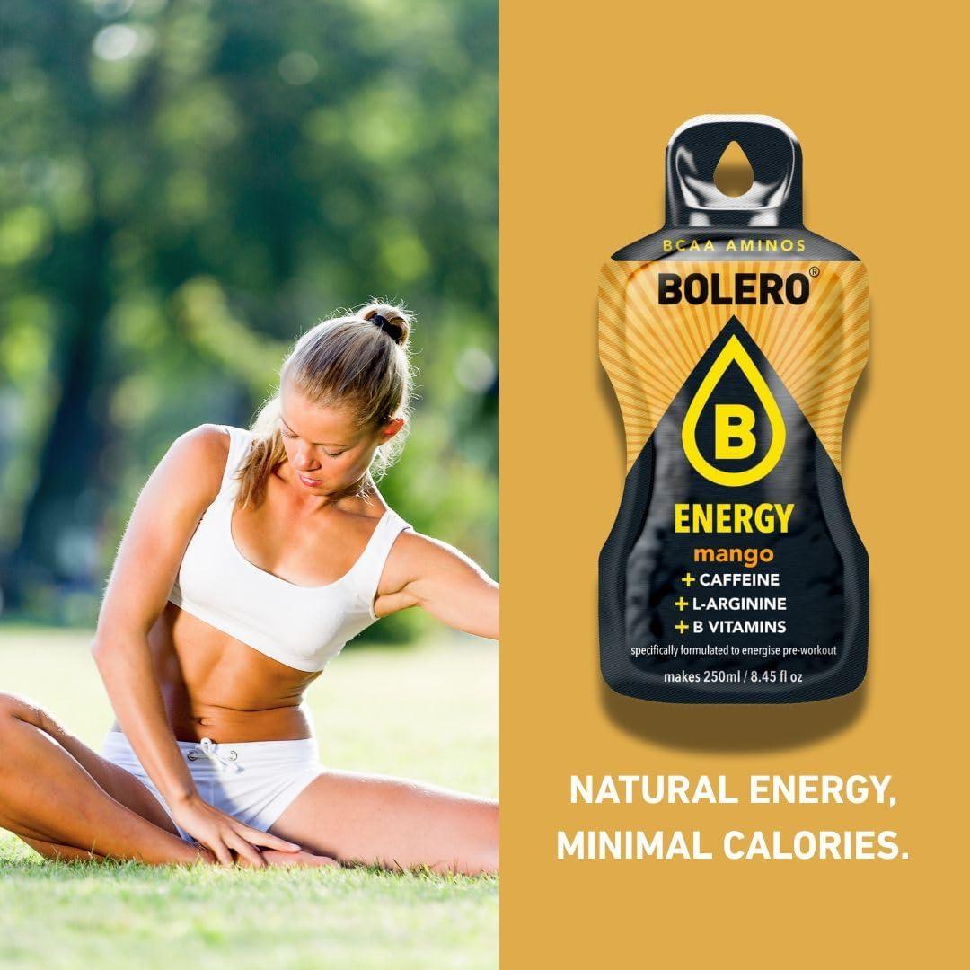 imageBolero Energy 7 g x 12 sachets Boisson en poudre sans sucre Vgan ampamp sans gluten Pour un mode de vie actif 12x7g Power PunchMangue