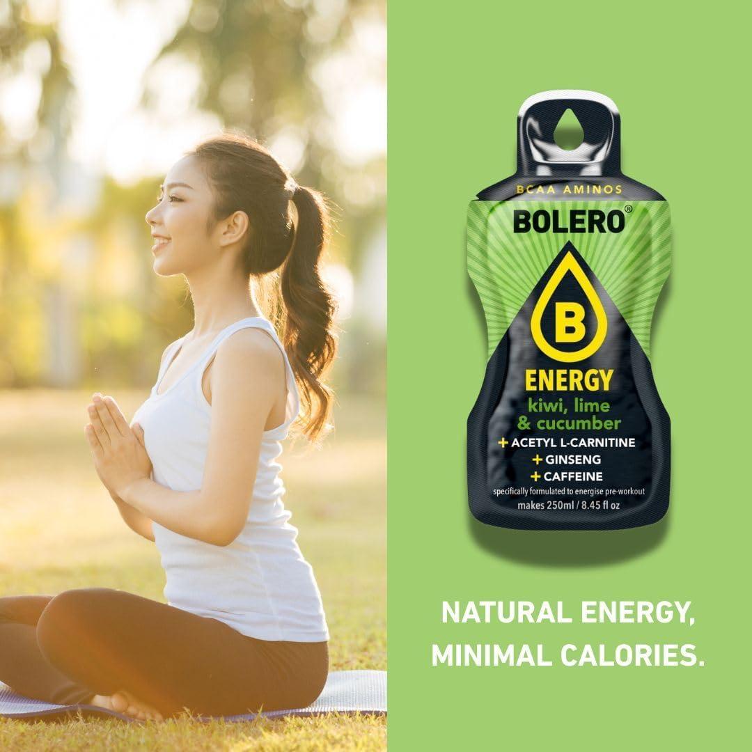 imageBolero Energy 7 g x 12 sachets Boisson en poudre sans sucre Vgan ampamp sans gluten Pour un mode de vie actif 12x7g Power PunchTh Glac Pche
