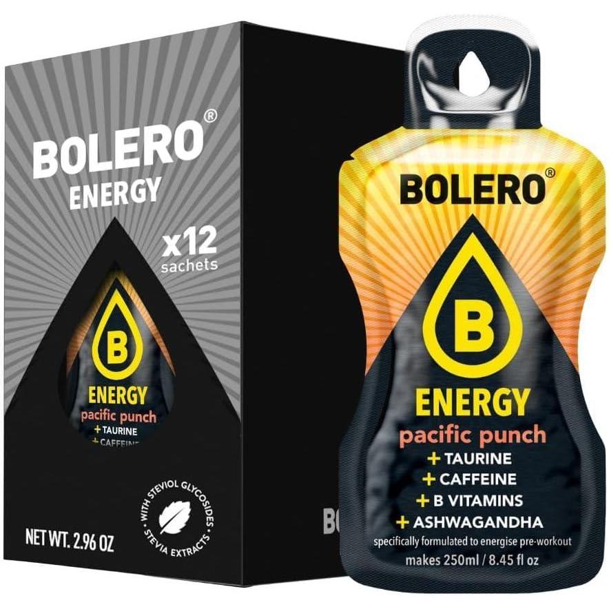 imageBolero Energy 7 g x 12 sachets  Boisson en poudre sans sucre  Vgan ampamp sans gluten  Pour un mode de vie actif 12x7g Power PunchPunch Pacifique