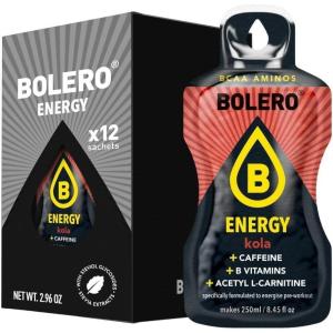 Bolero Energy 7 g x 12 sachets | Boisson en poudre sans sucre | Végan & sans gluten | Pour un mode de vie actif (12x7g, Power Punch)(Cola)