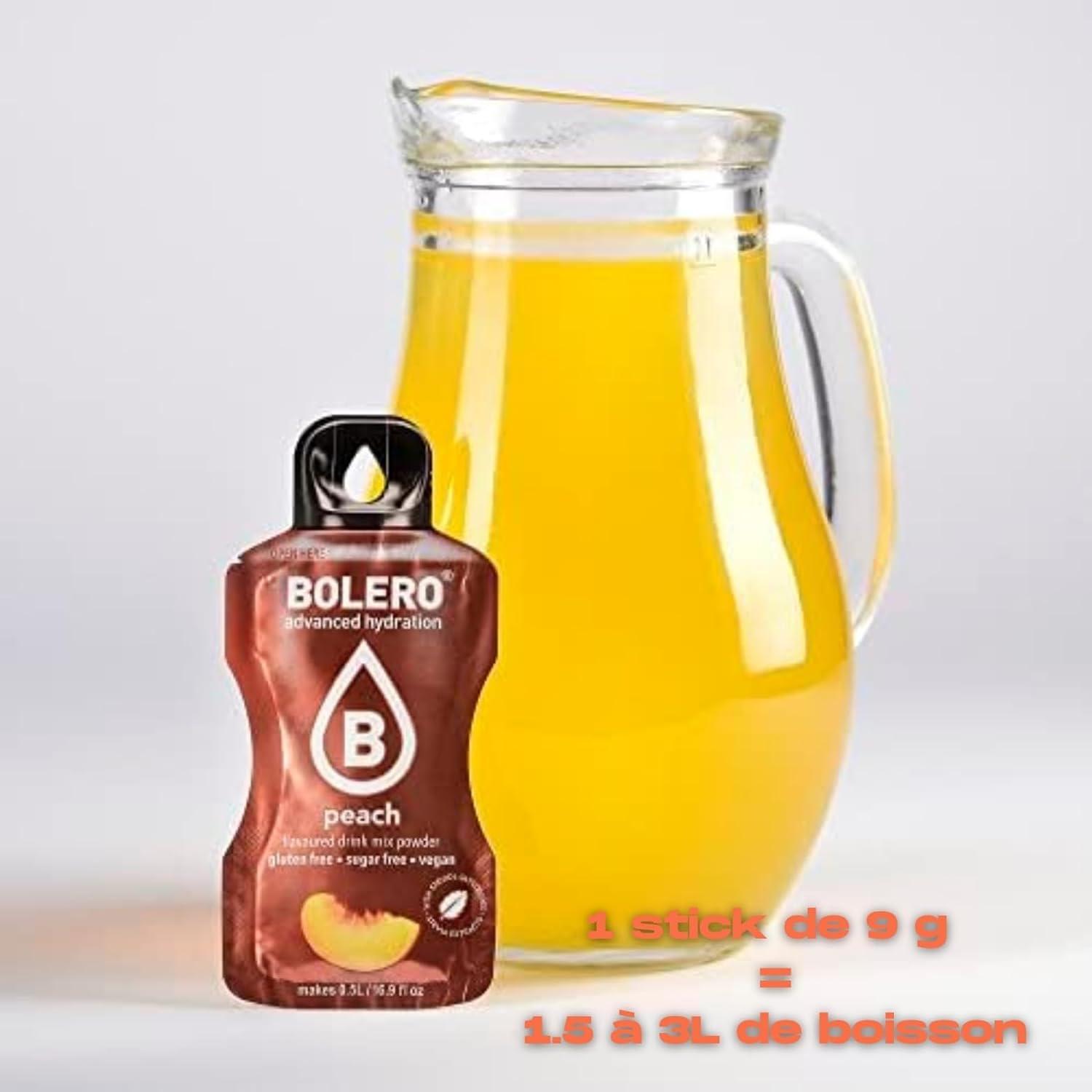 imageBOLERO Menthe 10 sticks 9g de Poudre pour Boisson sans sucre la Stevia Sans Conservateur ni colorants artificiels Faible en calories il convient pour toute la FamillePche
