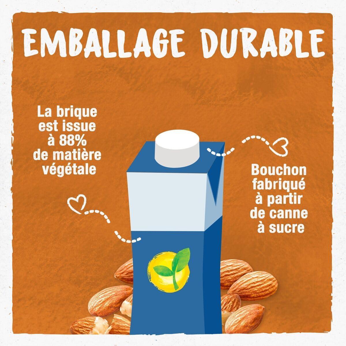 imageBJORG Lait dAmande sans Sucres Boisson Vgtale Bio Pauvre en Acide Gras Saturs 3 x 25 clAmande Lot de 3 3 x 200ml