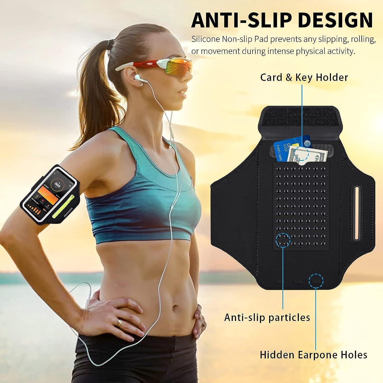 imageBrassard de Sport avec Airpods cl de Voiture Poche ZippeBrassard de tlphone rsistant leau pour iPhone 16151414 Pro Max13 Pro12 Pro MaxXRXS Smartphone Running Brassard 69quot pour JoggingNoir jusqu 7 0