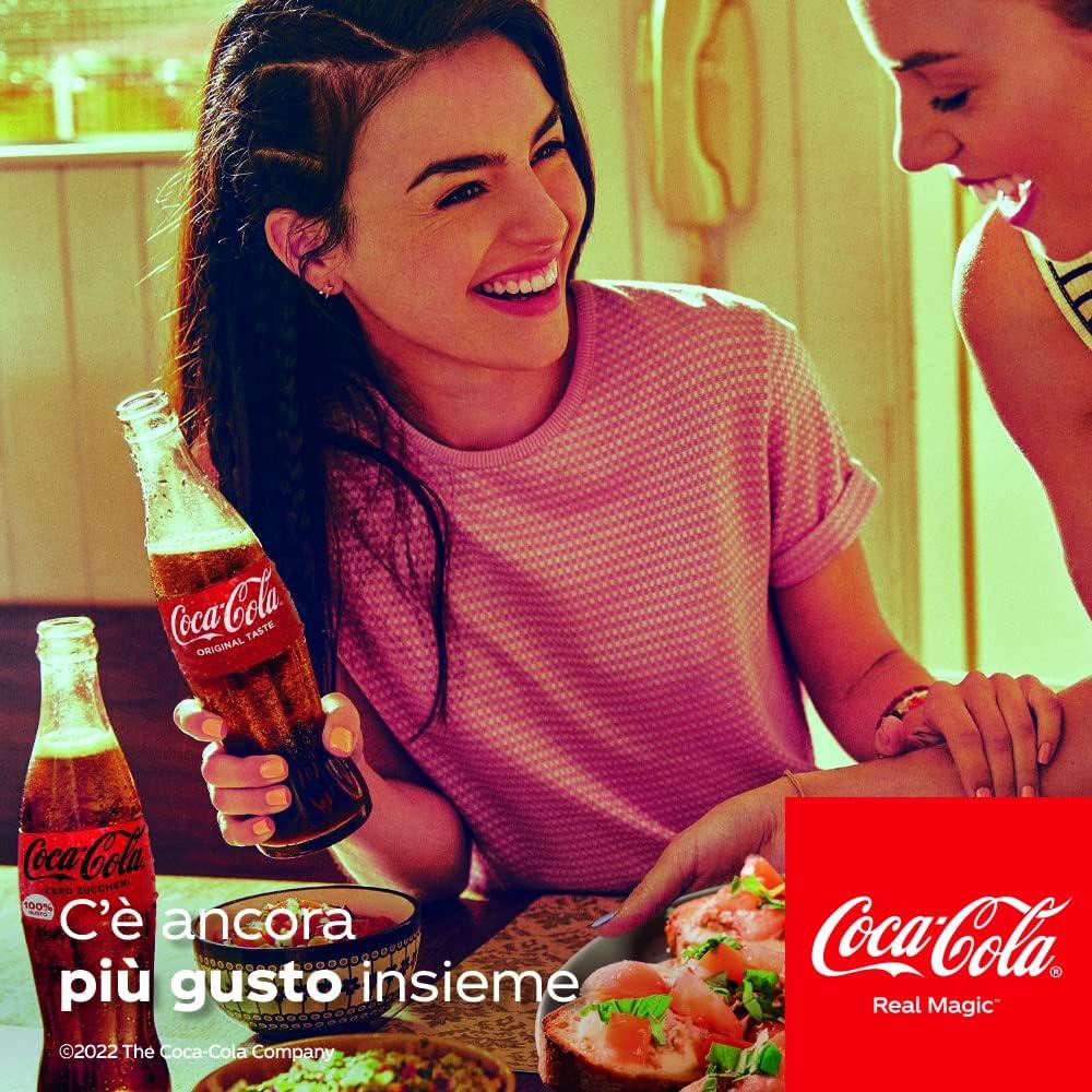 imageCocaCola Zero Sucres Zero Cafine 24 canettes de 330 ml tout le got CocaCola sans calories et sans cafine canette 100 recyclable boisson analcolique avec dulcorantsZro zro