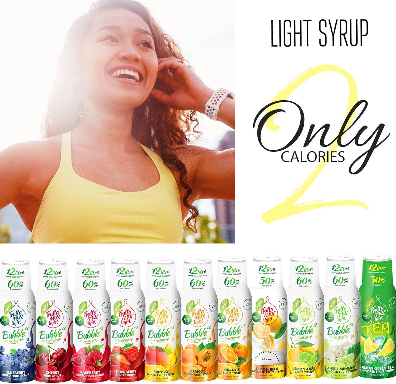 imageFruttaMax Sirop dAbricot Sans Sucre 60 de Fruit Rel Sirop Faible Teneur en Calories pour Sodas Cocktails ampamp Desserts 500mlAbricot Light