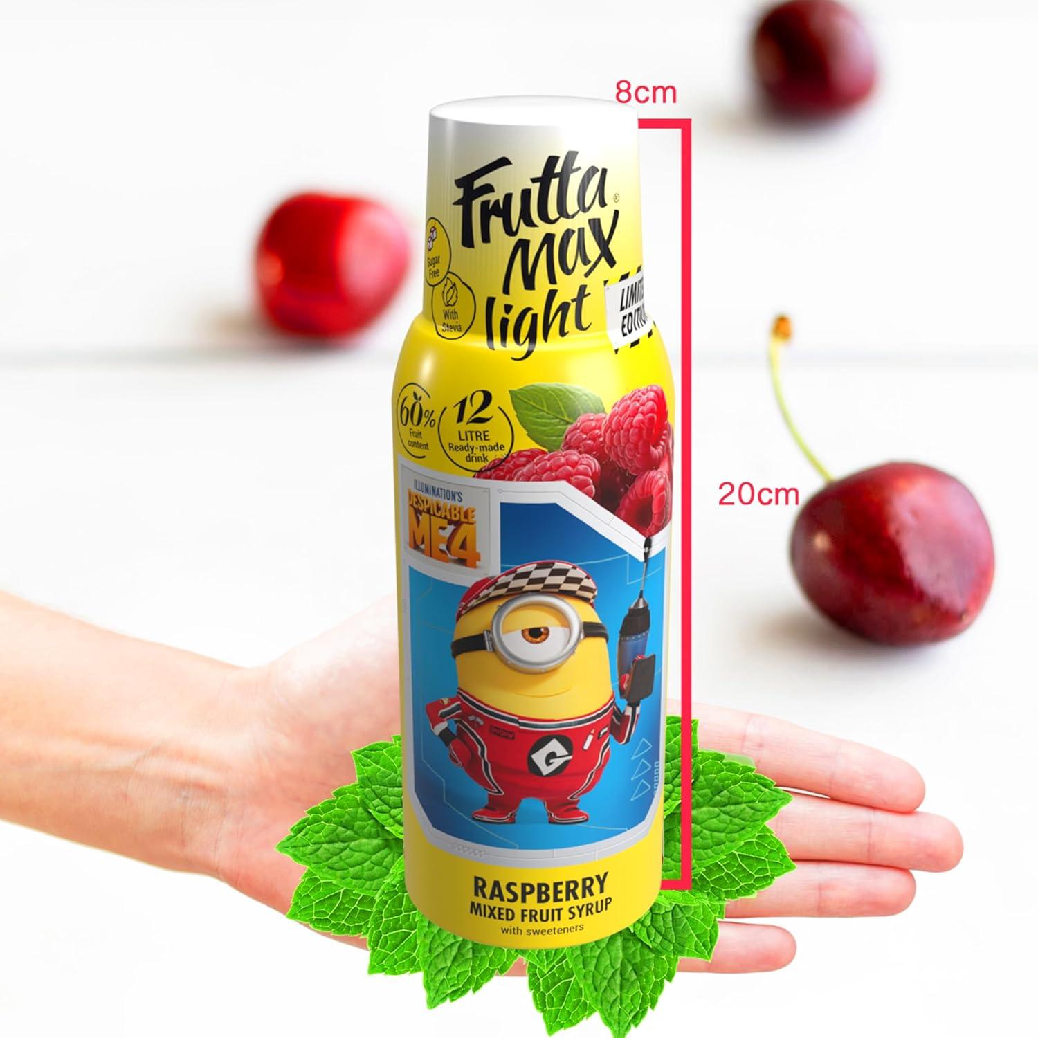 imageFruttaMax Sirop dAbricot Sans Sucre 60 de Fruit Rel Sirop Faible Teneur en Calories pour Sodas Cocktails ampamp Desserts 500mlMyrtille Light MINIONS