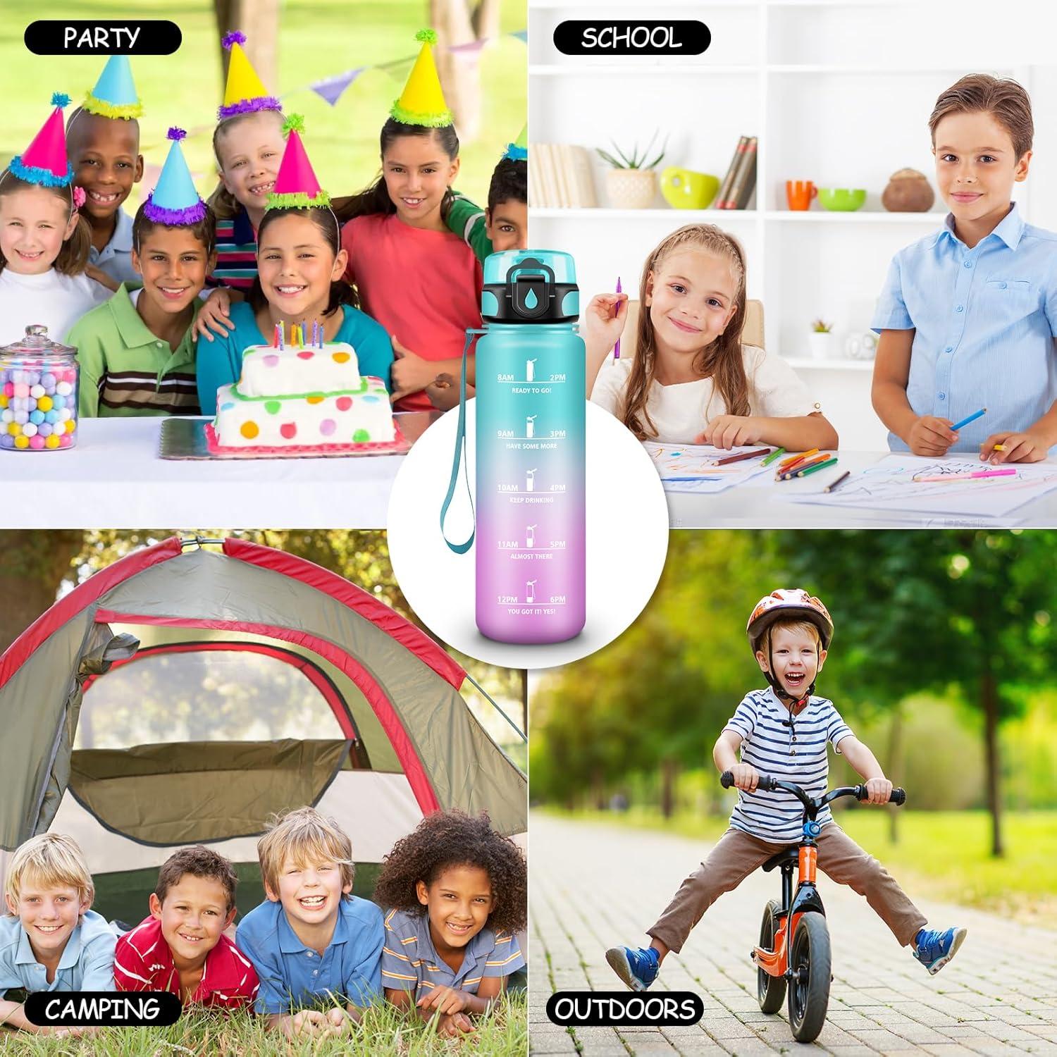 imageGourde Motivation 15l Gourde Sport avec Filtre Bouteille deau anti Fuite Bouteille avec Slogan de Motivation Facile Nettoyer Bouteille deau pour Running RandonneVertrose