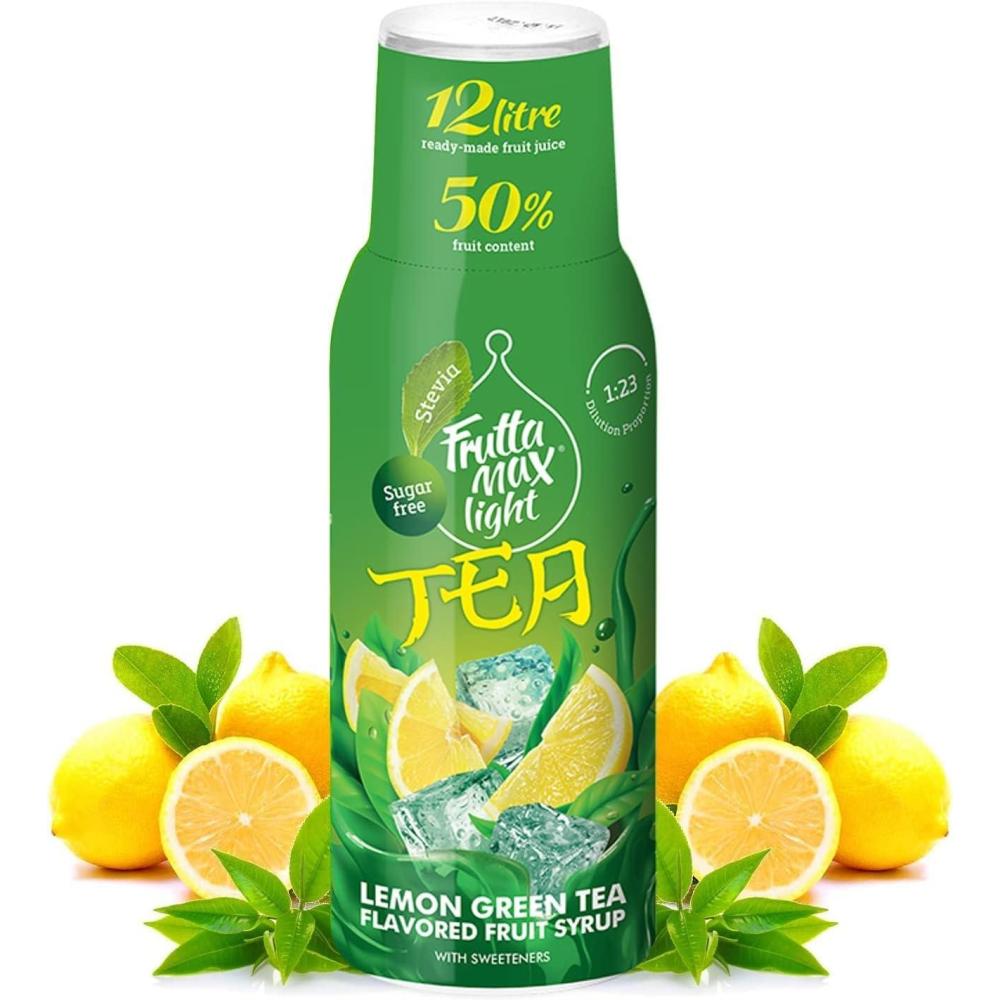 imageFruttaMax Sirop dAbricot Sans Sucre 60 de Fruit Rel Sirop Faible Teneur en Calories pour Sodas Cocktails ampamp Desserts 500mlTh Vert Citron Light