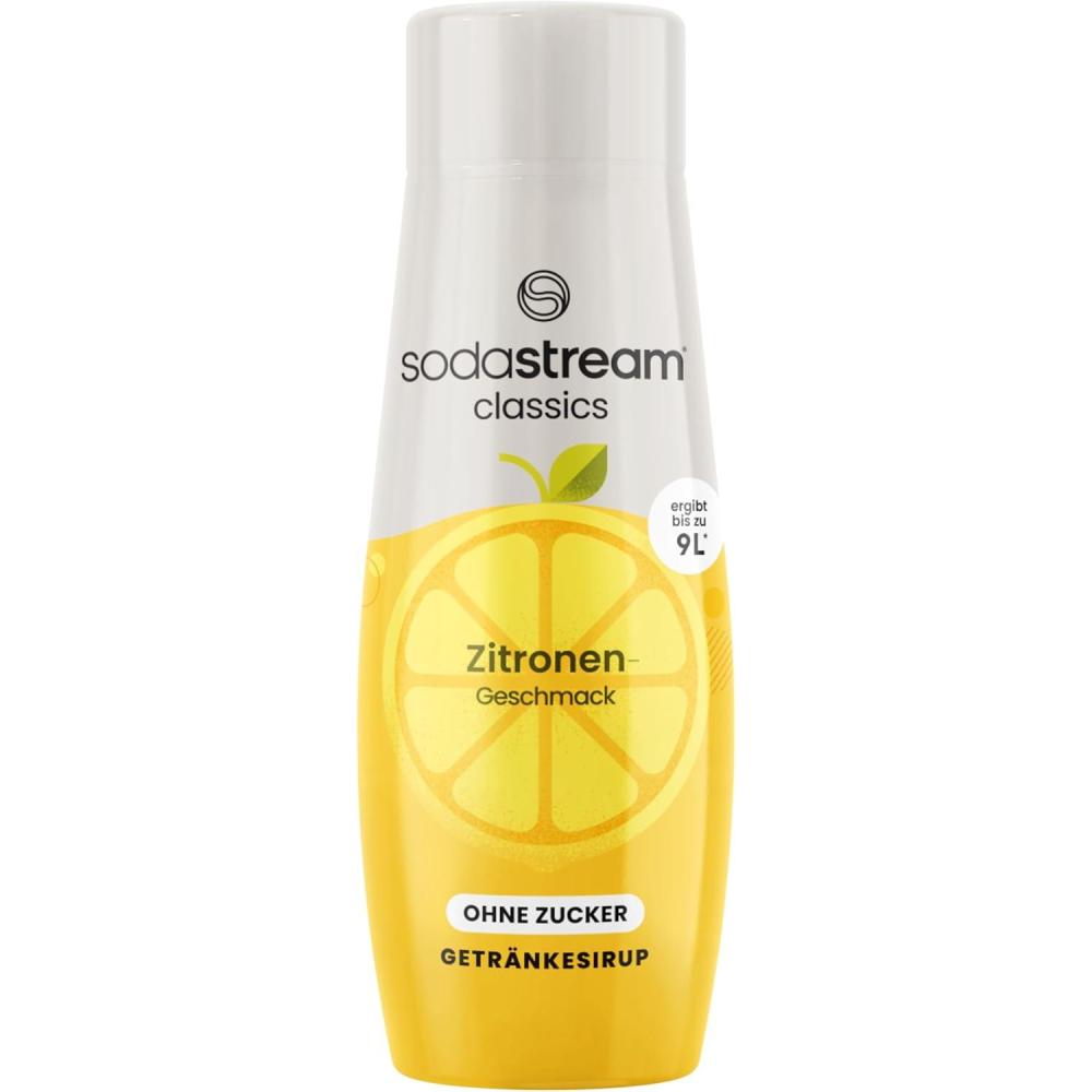 imageSodaStream Concentr Citron Sans Sucres pour Machine Eau Ptillante et Soda Prparez jusqu 9 Litres de Soda au Citron en Quelques Secondes 440ml