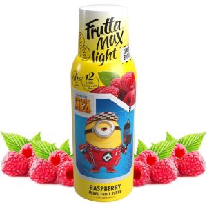 FruttaMax Sirop d’Abricot Sans Sucre – 60% de Fruit Réel | Sirop à Faible Teneur en Calories pour Sodas, Cocktails & Desserts – 500ml(Framboise – Light – MINIONS)