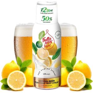 FruttaMax Sirop d’Abricot Sans Sucre – 60% de Fruit Réel | Sirop à Faible Teneur en Calories pour Sodas, Cocktails & Desserts – 500ml(Radler Citron – Light)
