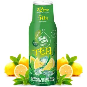 FruttaMax Sirop d’Abricot Sans Sucre – 60% de Fruit Réel | Sirop à Faible Teneur en Calories pour Sodas, Cocktails & Desserts – 500ml(Thé Vert Citron – Light)