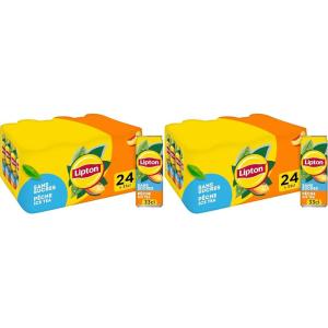 LIPTON – Ice Tea Saveur Pêche – Sans Sucres – 6×1,25L(24x33cL (Lot de 2))