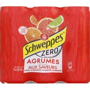 Schweppes Zero Boisson, 6 x 330ml