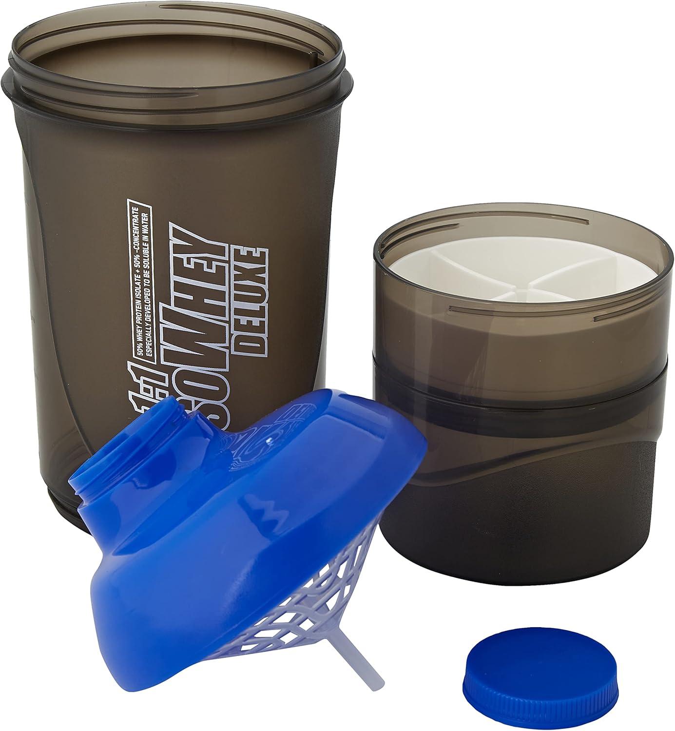 imageIronMaxx Gourde Sport Bouteille dEau Sport 22L 2200 ml Gris Gourde Sans BPA ni DEHP Water Bouteille tanche avec chelle de mesure Bottle Grande Capacit dHydratationNoir FumBleu