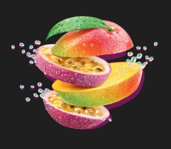 imageRobinsons Mini Sans sucre ajout Faible teneur en calories Fruit de la passion et mangue Pour 20 boissons par paquet