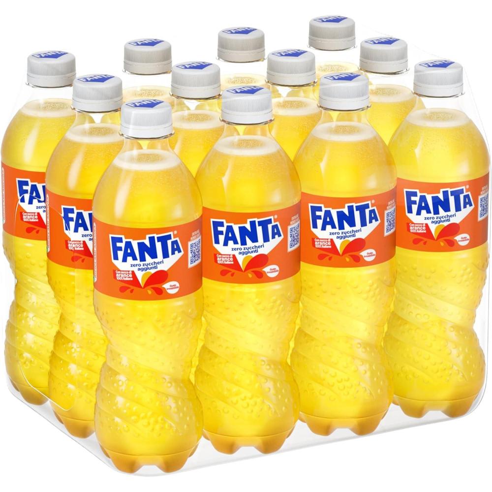 imageFanta Sans sucre ajout 6 bouteilles de 15 L avec jus doranges italiennes sans ajout de conservateurs bouteille PET 100 recyclable got rafrachissant boisson non alcoolise ptillanteNo Sugar 450ml