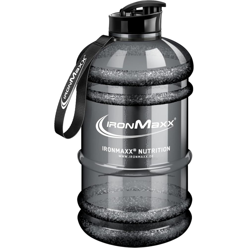 imageIronMaxx Gourde Sport  Bouteille dEau Sport 22L 2200 ml Gris  Gourde Sans BPA ni DEHP Water  Bouteille tanche avec chelle de mesure Bottle Grande Capacit dHydratationPlastique Gris